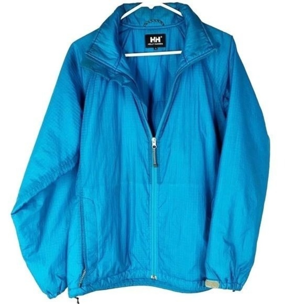 Helly Hansen Womens Blue Lightweight Full Zip Windbreaker Jacket S Outdoor